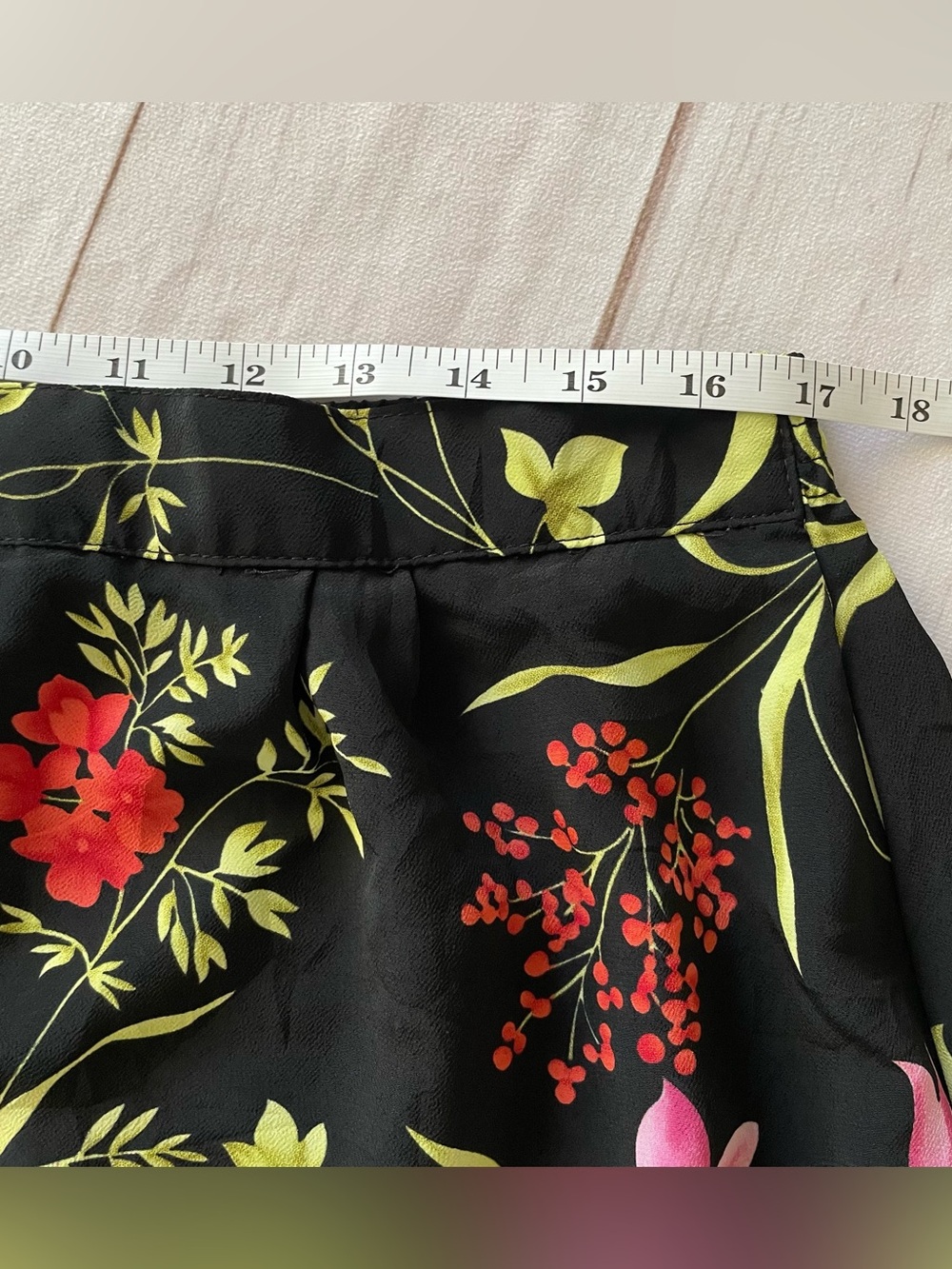 Jaclyn Smith Floral Maxi Skirt Women’s XL Black Colorful VTG 90s Pull On Elastic - Picture 10 of 13